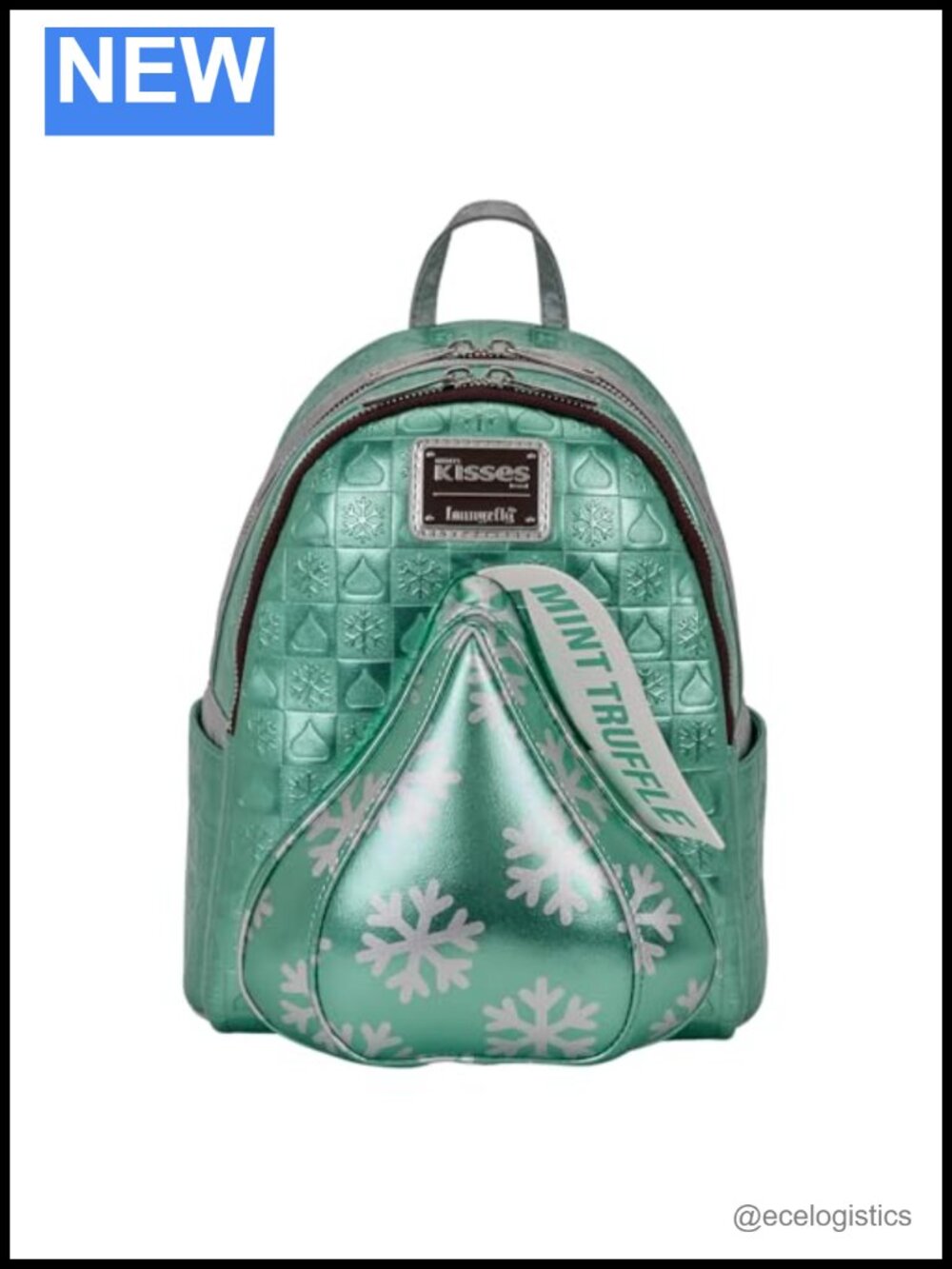 Loungefly Hershey's Kisses Mini Faux Leather Backpack Adjustable Straps